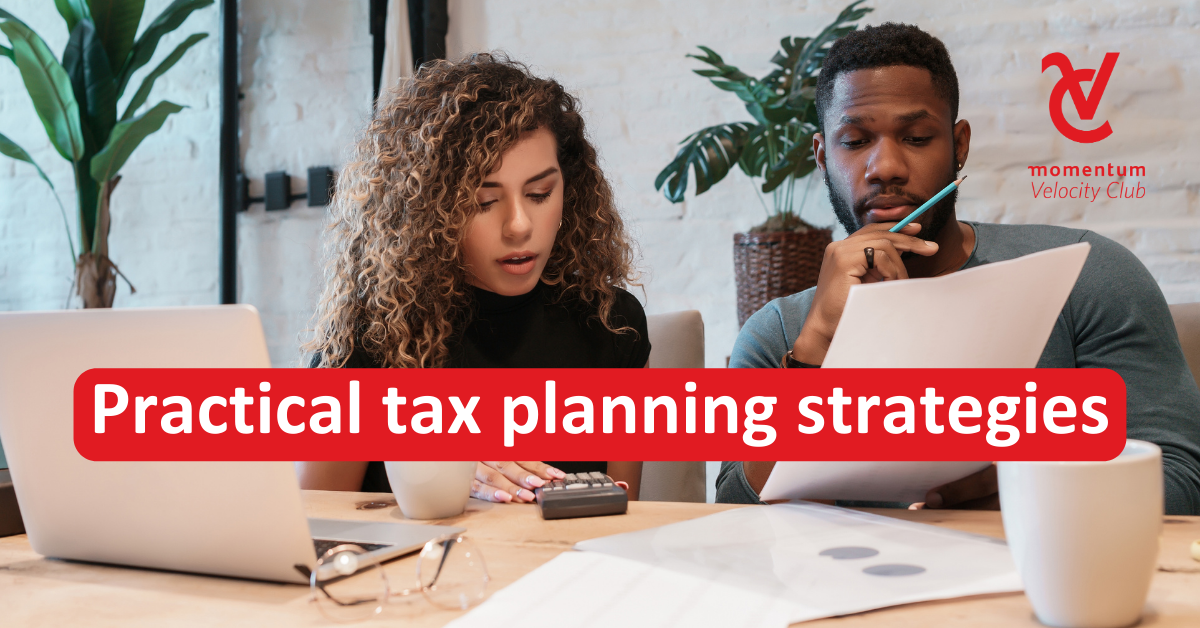 A young couple discussing their tax planning strategy. Image name: practical-tax-planning-strategies