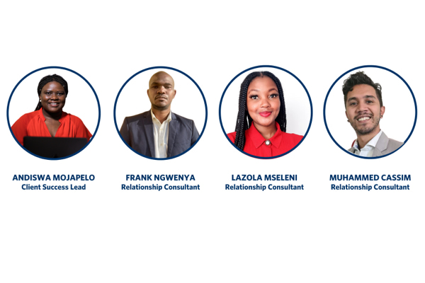 The Velocity Club team comprising of Andiswa Mojapelo, Frank Ngwenya, Lazola Mseleni and Muhammed Cassim.