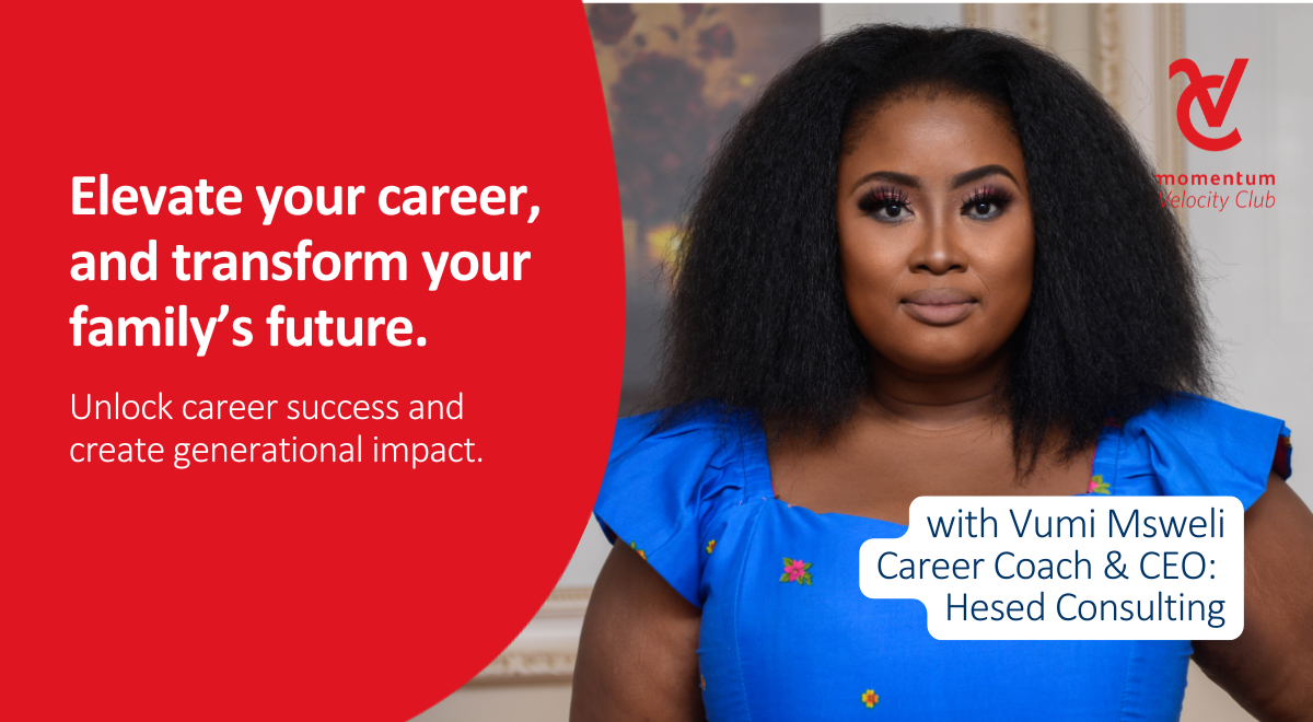 Elevate your career with Vumi Msweli, career coach and CEO at Hesed Consulting.