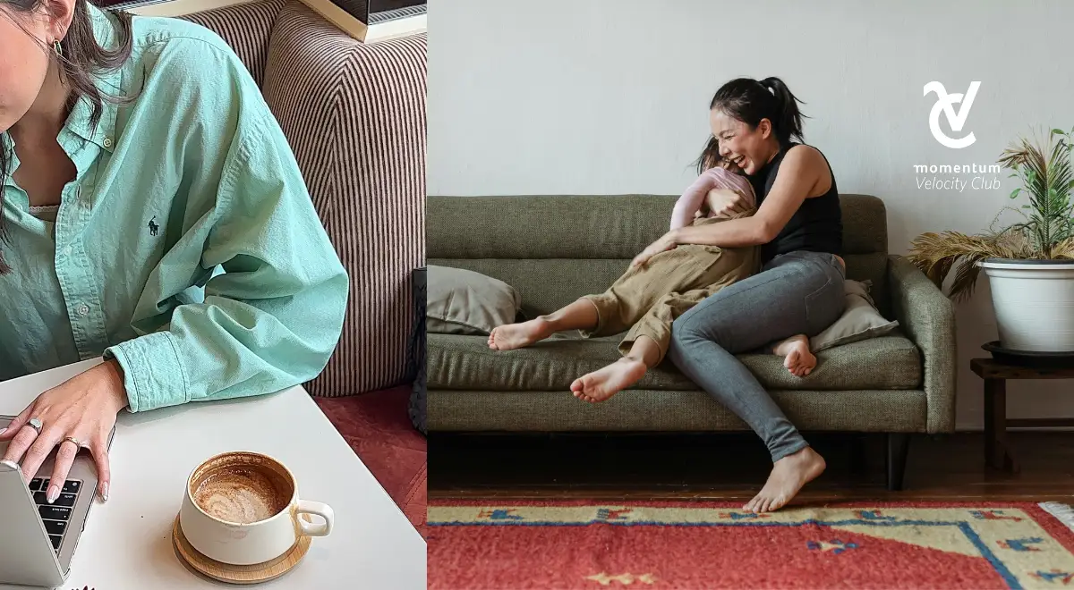 A collage image depicting the daily financial obligations of the female persona called Charlotte.