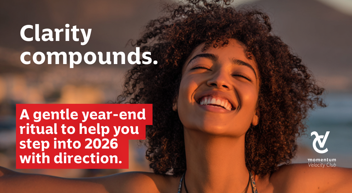 A young woman smiling confidently on a summer beach holiday, reflecting on the year and looking ahead to 2026.